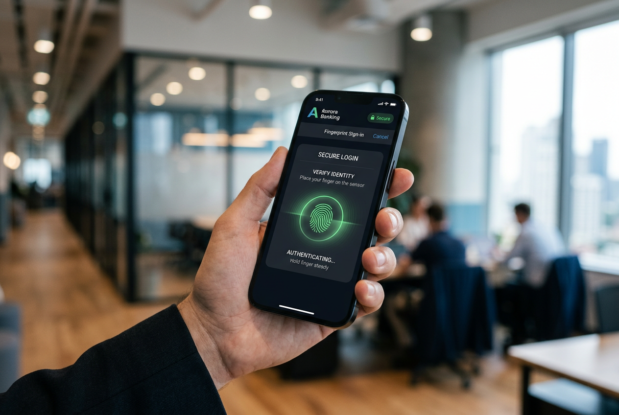 Smartfon z autoryzacją biometryczną